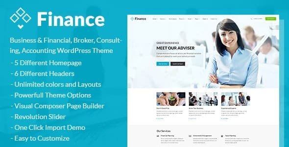 Finance - Consulting, Accounting WP Theme