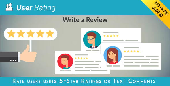 User Rating / Review Add on for UserPro WP Plugin User Rating / Review Add on for UserPro WP Plugin