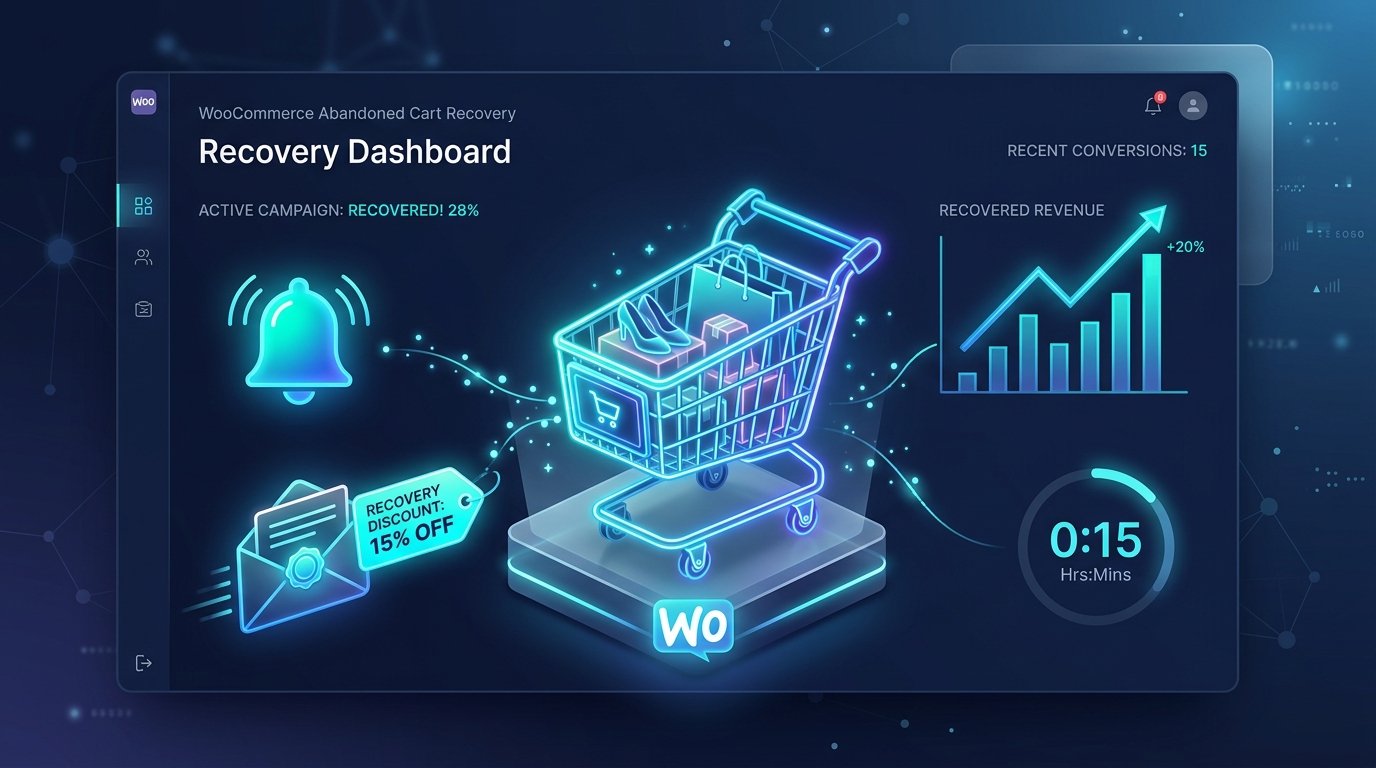 Best WooCommerce abandoned cart recovery plugins dashboard and conversion recovery funnel